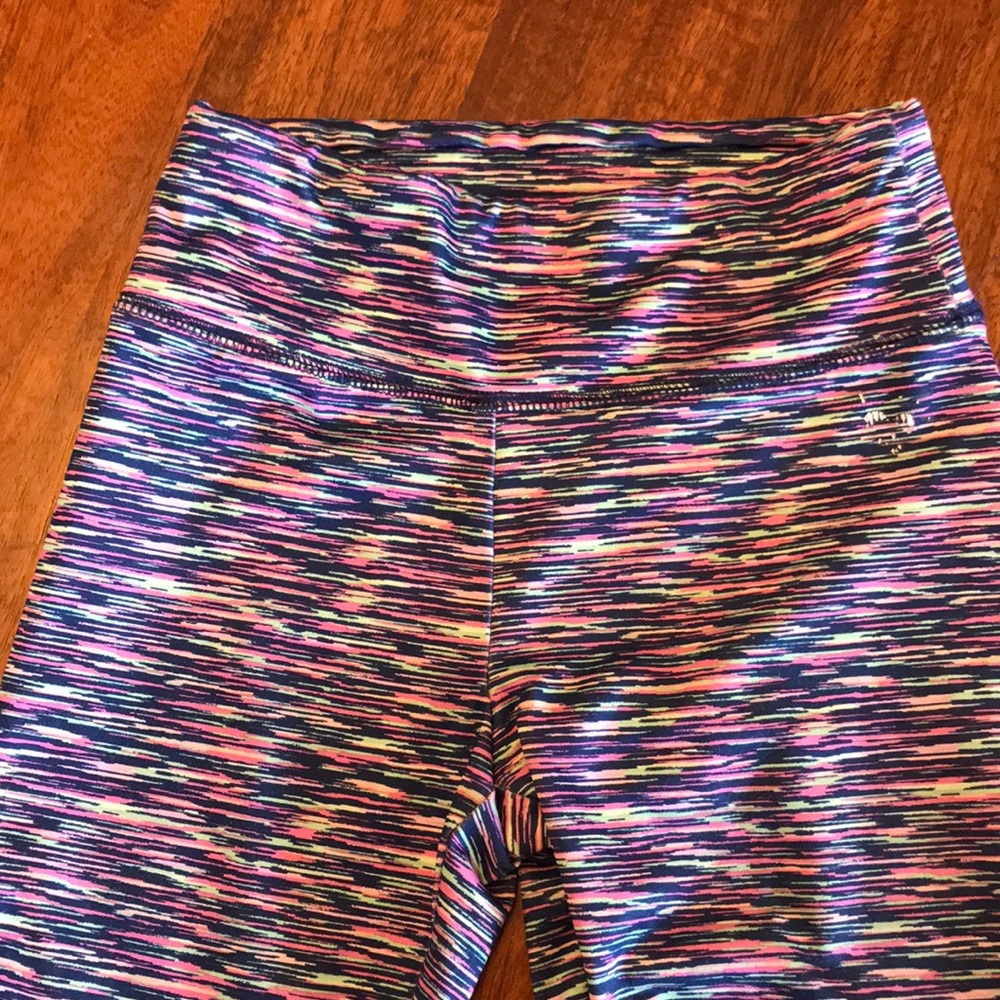 Justice multicolor athletic leggings